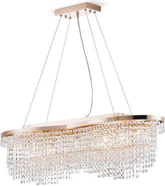 Maytoni Lampadario Classico Toils Metallo Oro 7 Luci Diffusori Vetro