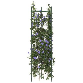 vidaXL Tutores Para Tomates 8 Unidades Acero Y Pp 116 Cm Vidaxl