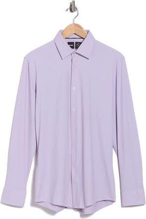 BOSS Hank Kent Slim Fit Performance Stretch Dress Shirt in Dk Pnk at Nordstrom Rack, Size 16.5R