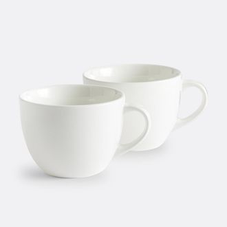 La Redoute Interieurs Set van 2 porseleinen kommen met handvat, Ginny