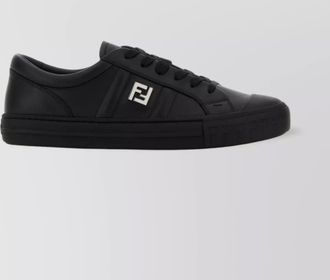 Fendi calf leather domino low-top sneakers