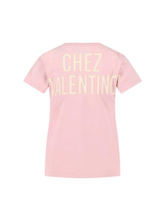 Valentino Womens T-Shirts And Polos Pink Cotton