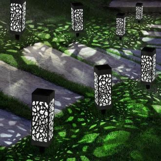 OEM Juego De 10 Luces Solares Para Exteriores, Dise&ntilde;o Calado, Estilo Sombras Chinas, Para Jard&iacute;n Y Terraza