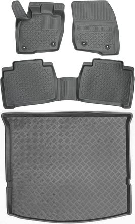 OEM Juego De Alfombrillas Para Coche Y Maletero Para La Furgoneta Ford S-max Ii (2014-2019)