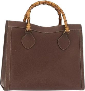 Gucci Pre-owned Handbags, female, Brown, Size: ONE SIZE Pre-owned Vintage Handbag