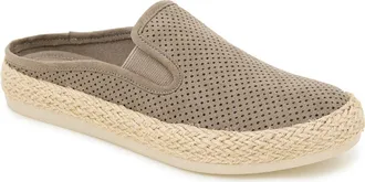 Esprit Neema Espadrille Mule in Elephant Faux Suede at Nordstrom Rack, Size 6.5