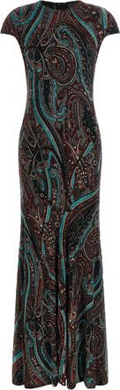 Etro Multicolor Viscose Long Womens Dress