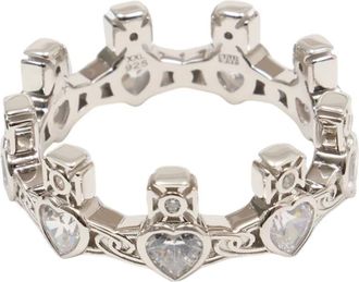 Vivienne Westwood Rings, female, Gray, Size: 2XL Renatta Ring