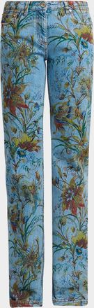 Etro Foliage Straight-Leg Denim Jeans