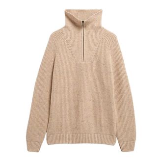 Armedangels Troyer de punto Tweed - Knitwear - Mujer - Beige - XL