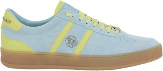 Philipp Plein Low-Top Sneakers Retro Rebel - unisex - Sneakers - Blauw - 43 EU - Leer - Schoenen