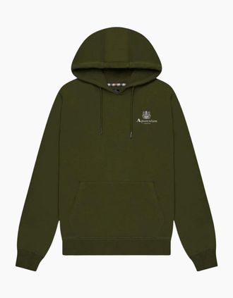 Aquascutum Mens Aquascutum Active Big Logo Green Hoodie - Tan - Size: 44