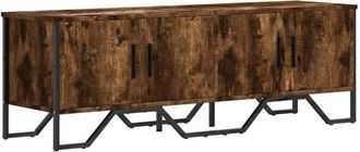 vidaXL Vidaxl - Mueble De Tv Madera De Ingenier&iacute;a Roble Ahumado 122x34x41 Cm