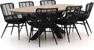 Intenso Furniture Intenso Asti/Rough-Y Ellips 240cm dining tuinset 7-delig
