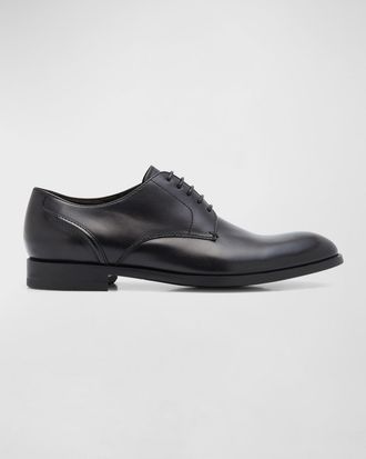 Ermenegildo Zegna Mens Siena Flex Leather Derby Shoes
