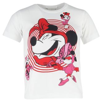 Comme Des Gar&ccedil;ons Comme des Gar&ccedil;ons Disney Edition Minnie Mouse T-shirt in White Cotton