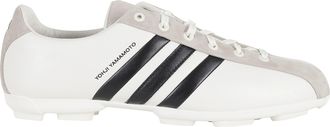 Yohji Yamamoto White Field Suede-Inserts Leather Sneakers