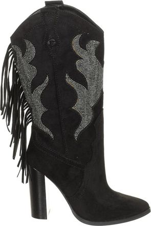 Guess Puntige Haklaarzen - Dames - Laarzen met Hak - Zwart - 35 EU - Leer - Schoenen
