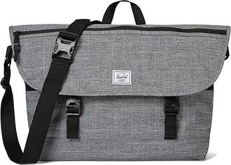 Herschel Cove Messenger Weekender/Overnight Luggage Raven Crosshatch