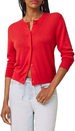 Splendid Erica Crewneck Button Front Cardigan in Firework Grey/Multi at Nordstrom, Size X-Small