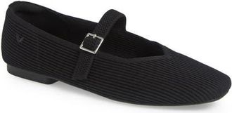 Vivaia Margot Mary-Jane Square-Toe Ballet Flats in Black at Nordstrom, Size 9.5