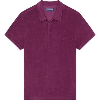 Vilebrequin Men Terry Polo Shirt Solid in Kerala at Nordstrom, Size Xx-Large