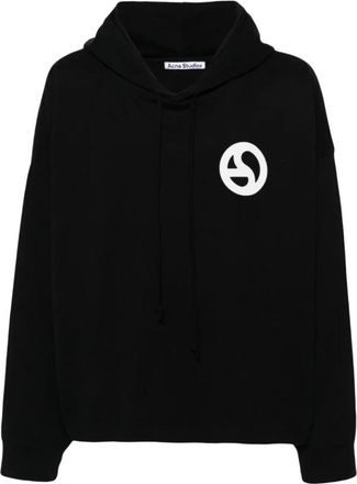 Acne Studios Fester Logogram Hoodie - Heren - Hoodies - Zwart - L - Katoen - Hoodies & sweatvesten