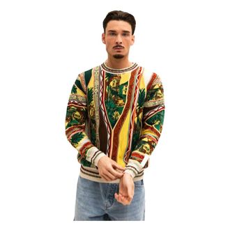 Carlo Colucci Cuba Libre Jumper - male - Carlo Colucci - Round-neck Knitwear - Multicolor - XL - Knitwear