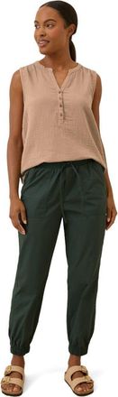 Pact Organic Cotton Monterey Poplin Jogger in Dark Spruce at Nordstrom, Size Small