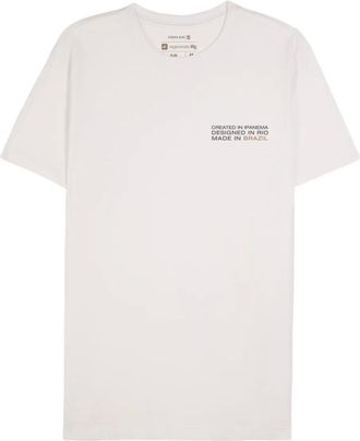 Osklen slogan-print T-shirt - men - Cotton - GG - White