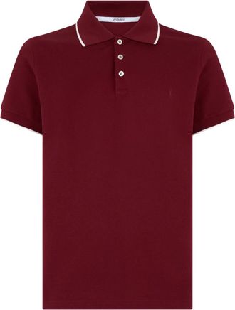 Saint Laurent Polo Shirts, male, Red, Size: M Cotton Piqu&eacute; Polo