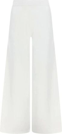 Max Mara Dames, Broeken, Wit, Maat: M Viscose