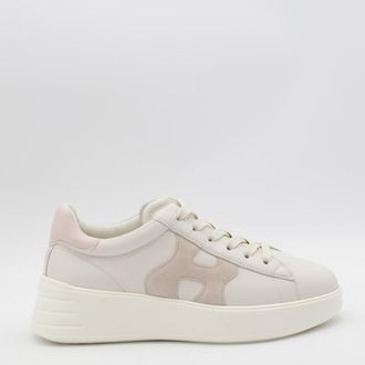 Hogan White Leather Sneakers