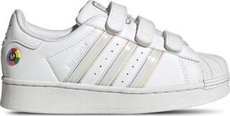 adidas Boys adidas Originals Superstar Led Lights - Preschool Basketball Shoes White/White/Black Size 11.0