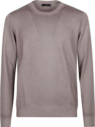 Fay Round Neck Fine Virgin Wool Sweater