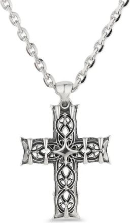 Emanuele Bicocchi Notre-Dame cross necklace - unisex - Sterling Silver - One Size