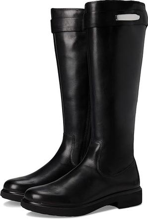 Ecco Amsterdeam 25 MM Tall Knee High Boot Womens Boots Black : EU 37 (US Womens 6-6.5) M, Leather/Rubber