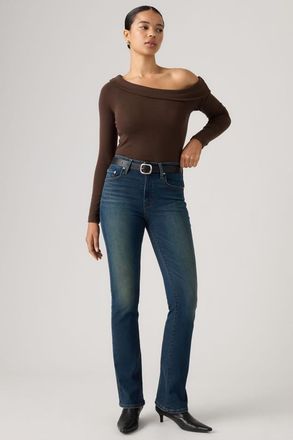 Levi's Vaqueros Bootcut 725 de tiro alto - Mujer - 23X30 - Verde / Total Grail Str