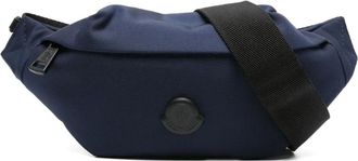 Moncler Marsupio con applicazione logo - Blu