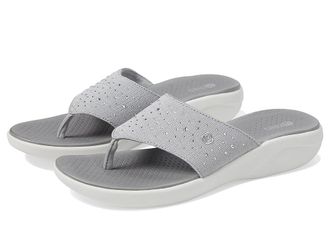 Bzees Cruise Bright Wedge Sandals Womens Sandals Oyster White : 9.5 M, Synthetic/Textile