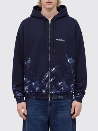 Balenciaga Sweatshirt Men color Blue