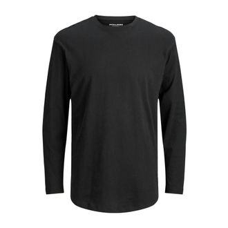 Jack & Jones Zwart Katoenen Gebreide Essential Crew Neck - Heren - Longsleeves - Zwart - S - Katoen - Tops