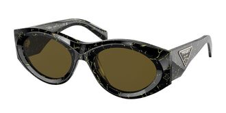 Prada PR 20ZS 19D01T Womens Sunglasses Black Size 53