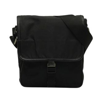 Prada Pre-owned Tessuto Crossbody Bag - Dames - Pre-owned - Zwart - Maat: ONE Size Nylon
