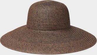 Simons Womens Two-tone straw hat