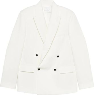 Frankie Shop Blazers, female, White, S, Newark Double Breasted Blazer