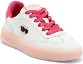 Karl Lagerfeld Sumava Sneaker in Bright White/Hot Pink at Nordstrom Rack, Size 5.5
