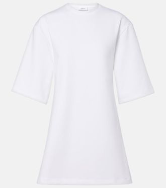 Wardrobe.NYC Open-back cotton-blend jersey minidress