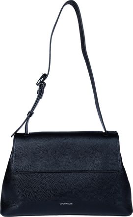 Coccinelle Black Fern Rectangular Flap Shoulder Bag