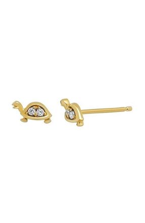 Bony Levy Icon Diamond Turtle Stud Earrings in 18K Yellow Gold at Nordstrom
